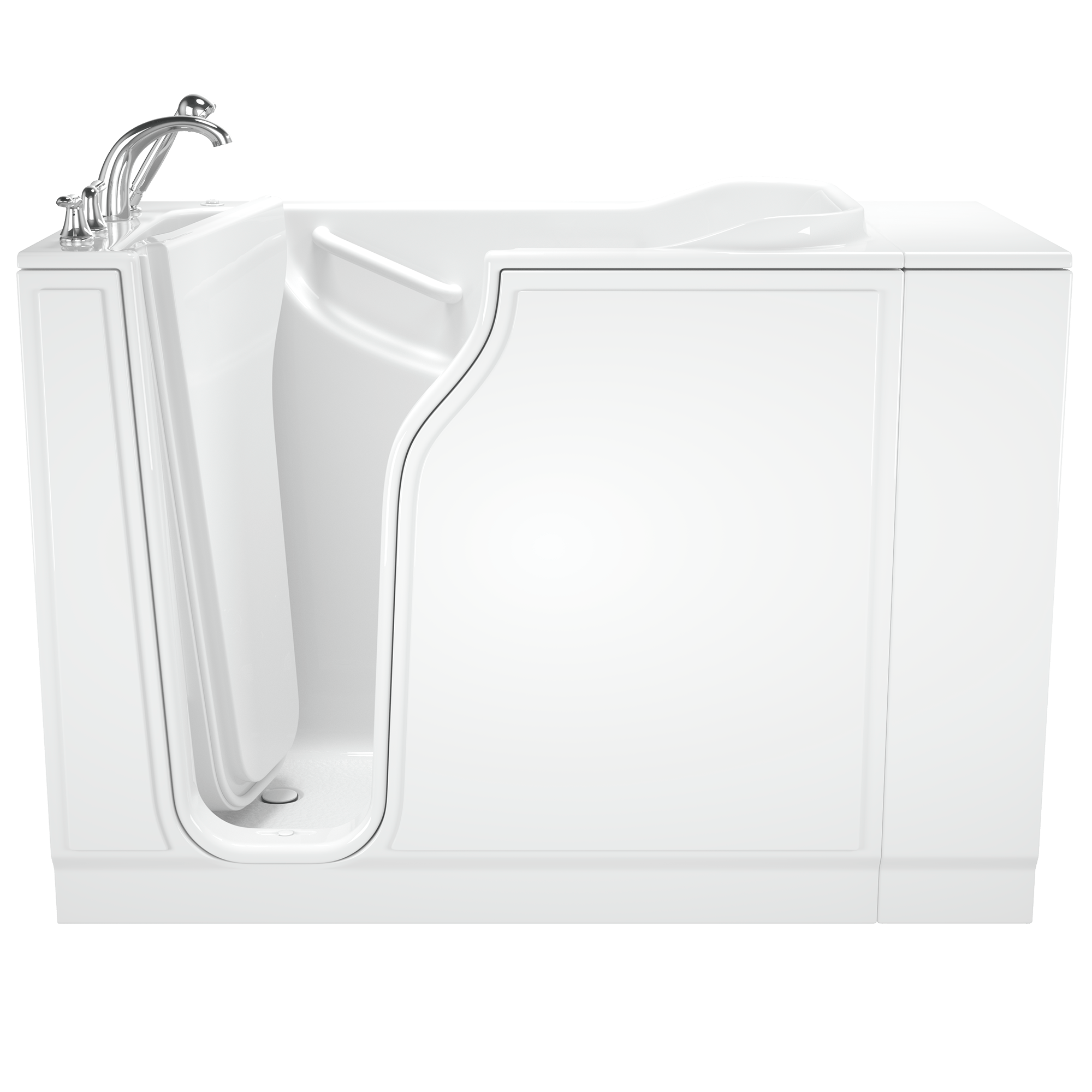 Gelcoat Entry Series 52 x 30-Inch Walk-In Tub With Air Spa System – Left-Hand Drain With Faucet
